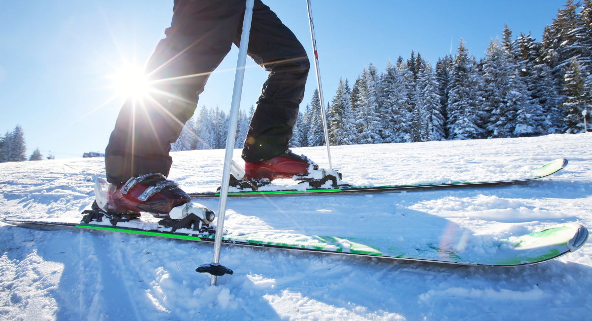 Ski boots and on sale bindings